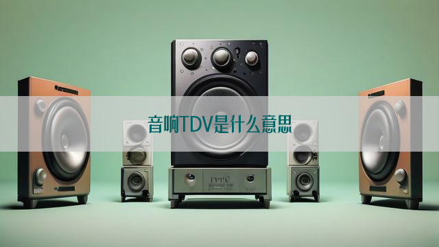 音响TDV是什么意思