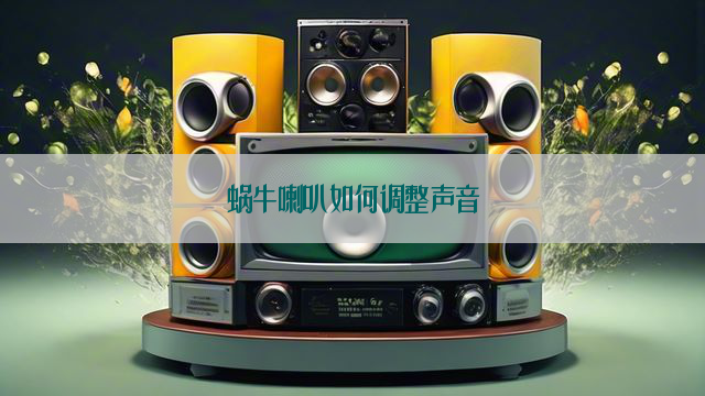 蜗牛喇叭如何调整声音