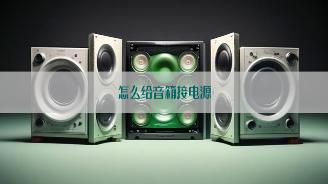 怎么给音箱接电源