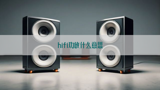 hifi功放什么意思