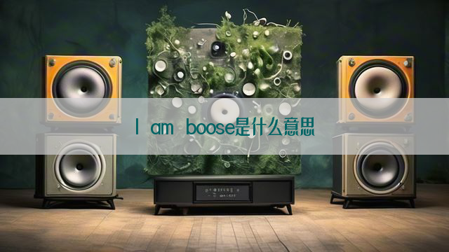 I am boose是什么意思