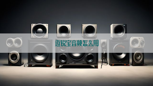 迈锐宝音频怎么用