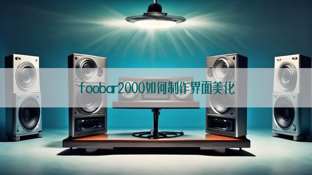 foobar2000如何制作界面美化