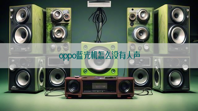 oppo蓝光机怎么没有人声