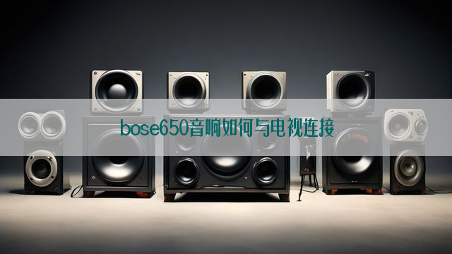 bose650音响如何与电视连接