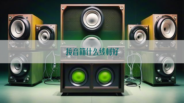 接音箱什么线材好