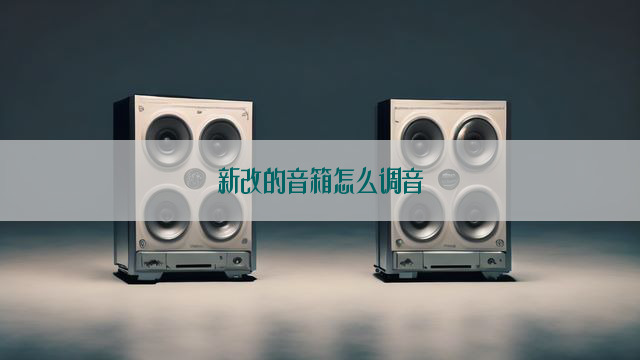 新改的音箱怎么调音