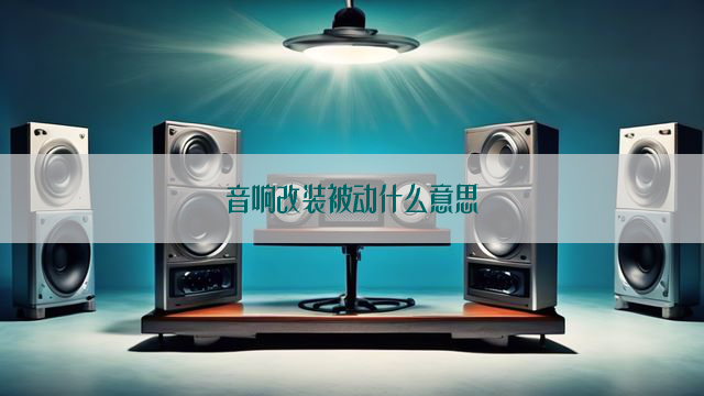 音响改装被动什么意思